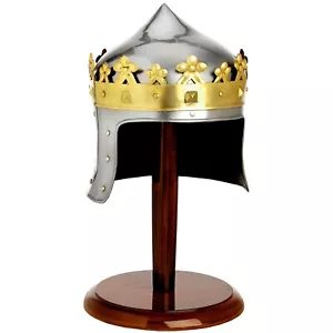 Medieval Knight Scottish King Robert the Bruce Helmet Adult Size Fully Wearable - Picture 1 of 8