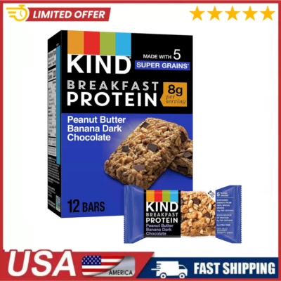 KIND Breakfast, Healthy Snack Bar, Peanut Butter Banana Dark Chocolate, Gluten F - Image 1 of 4