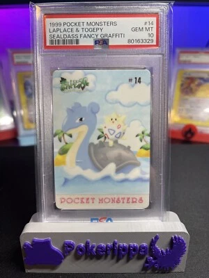 1999 Pokemon Sealdass Fancy Graffiti Lapras Laplace Pocket Monsters PSA 10 GM - Image 1 of 2