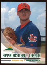 2004 Grandstand Johnson City Cardinals MARK WORRELL RC CARDINALS DEVIL RAYS