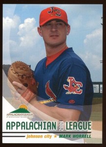 2004 Grandstand Johnson City Cardinals MARK WORRELL RC CARDINALS DEVIL RAYS