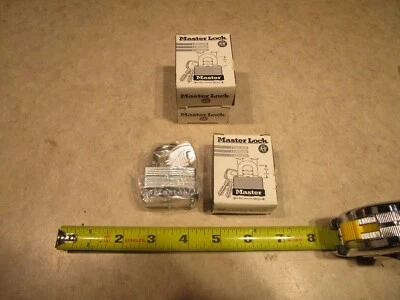 LOT OF 3 MASTERLOCK 500KABRK 1-3/4"LAMINATED STEEL PADLOCKS S0896 - Image 1 of 3