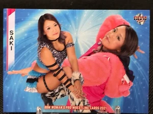 SAKI BBM WOMAN'S PRO WRESTLING CARDS 2022 BASEBALL MAGAZINE 049 CCG - Picture 1 of 12
