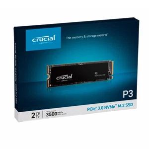 SSD M.2 Crucial P3 2TB NVMe M.2 PCIe 3D NAND SSD CT2000P3SSD8 UP to 3500MB/s - Picture 1 of 5