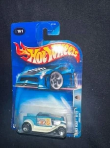 2003 Hot Wheels #161 Track Aces 5/10 HOOLIGAN Blue/White w/Chrome 5 Spoke Wheels - Picture 1 of 2