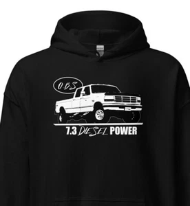 OBS Crew Cab Hoodie, 7.3 Powerstroke Diesel Sweatshirt, 73 Power Stroke - Picture 1 of 11