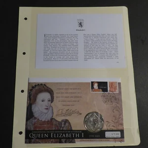 2008 Queen Elizabeth I £5 Coin Commemorative Coin Cover - Picture 1 of 3