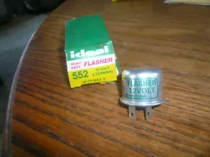 Señal de giro de dos terminales Ideal 552 flash de alta resistencia 12 voltios - Imagen 1 de 2