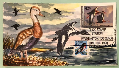 Wild Horse 1990 Black Bellied Whistling Duck Conservation $12.50 Sc RW57, 2284 - Image 1 of 4