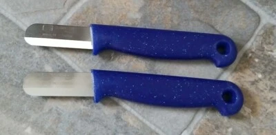 2 cuchillos de cocina de acero inoxidable Solingen para verduras/frutas punta redonda azul Foto 1 de 4