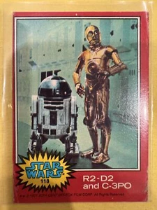 1977 Topps Star Wars #118b R2-D2 and C-3PO - Picture 1 of 2