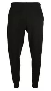 Men's Lacoste Black Slim Fit Heathered Cotton Blend Tracksuit Trousers - Picture 1 of 5