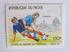 REPUBLIQUE DU NIGER Coupe Du Monde De Football ITALIA 90 Florence 130F - NUOVO