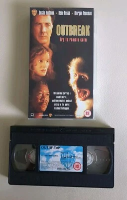 Outbreak VHS PAL Video 1996 Dustin Hoffman Morgan Freeman Rene Russo - Image 1 of 4