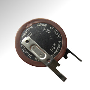 Loadable Panasonic VL-2020 Button 3 Volt Lithium Standing with Solder Tag Print