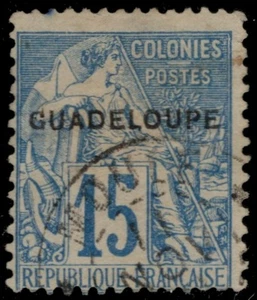 GUADELOUPE 19 - Allegory of Commerce "1891 Provisional" (pc21793) - Picture 1 of 1