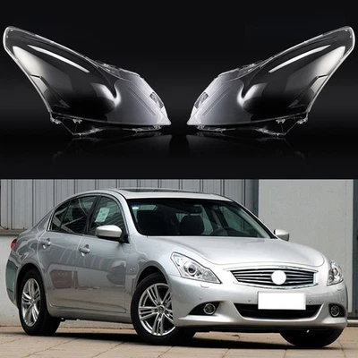 Pair Headlight Headlamp Lens Cover FOR Infiniti G37 G35 G25 Q40 Sedan 2010-2013 - Image 1 of 4