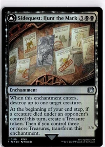 MTG FINAL FANTASY FOIL Sidequest: Hunt the Mark U 119 Near Mint Pack Fresh Actua - Picture 1 of 2