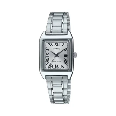 Reloj Casio para mujer de acero inoxidable con esfera romana plateada - LTP-V007D-7BUDF Foto 1 de 2