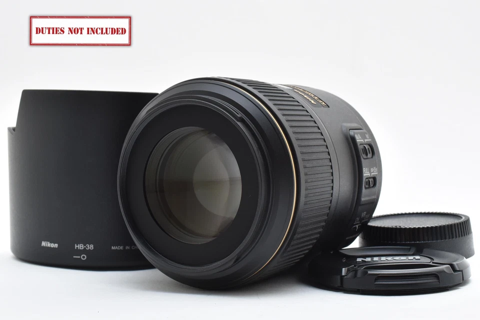 [MINT++ w/Hood] Nikon AF-S AFS Micro NIKKOR 105mm f/2.8 G ED VR Lens From JAPAN - Image 1 of 4