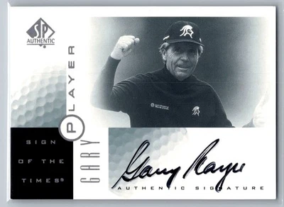 2001 SP Authentic - Sign of the Times Gary Player #GP (AU) - HOF NM *TEXCARDS* - Image 1 of 2