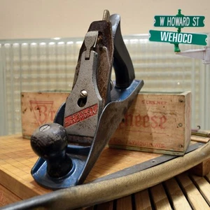 Vintage Stanley Handyman HI204 Woodworking Plane 10 Inch Length Made in USA - Picture 1 of 8