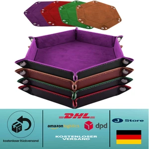 Faltbar mit Metallknöpfen | Samt-PU-Leder | Würfel-Schutz - Bild 1 von 8