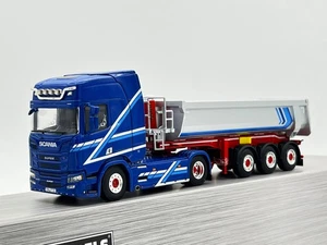 Scania R highline CR20H half pipe tipper trailer "Augst" WSI truck models 1:50 - Picture 1 of 9