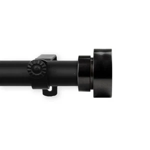 Brett Curtain Rod 1 inch 160-240 inch - Black - Picture 1 of 1