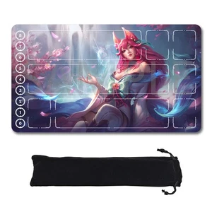 Ahri -  League Of Legends Riftbound Playmat 24x14 in + Free Storage Bag - Picture 1 of 15