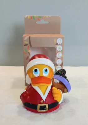 Lanco Santa Claus Christmas Rubber Duck 100% Natural PVC/BPA Free Boxed