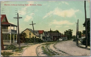 ANTIGUA POSTAL MILFORD CT MERWIN AVENUE - Imagen 1 de 2