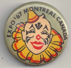 1967  Expo '67 Clown Pin - Montreal Canada Hosts World’s Fair - Picture 1 of 2