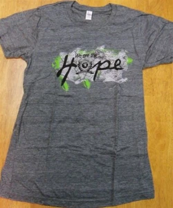 Tshirt Gray We Are the Hope Artwork SS Crew Tultex sz Youth Small New - Picture 1 of 2