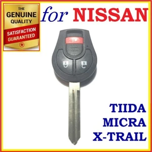 For Nissan Tiida X-Trail Micra Remote Key Blank Replacement Shell/Case 3 buttons - Bild 1 von 6