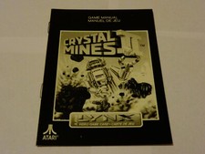 ATARI LYNX Game Manual - Crystal Mines II - Lot 2