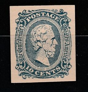 Confederate States Scott# 12 Mint Blue Facsimile