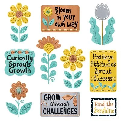 TREND I Heart Metal Grow for It Mini Bulletin Board Set, 18 Pieces - Image 1 of 3