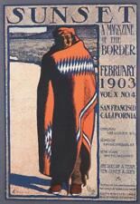 Original Sunset Magazine Maynard Dixon Cover February 1903 Signed? Framed