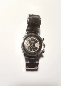 Vintage Gallet Flying Officer Branded Gruen Chronograph Wristwatch - Bild 1 von 22