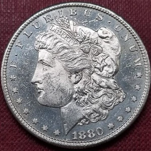 1880 S Morgan Dollar $1 High Grade BU DMPL - DEEP MIRROR PROOF-LIKE #82257 - Picture 1 of 2