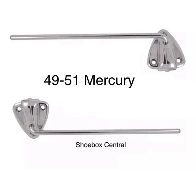Soportes interiores de parasol Mercury 1949 1950 1951 cromados Foto 1 de 1