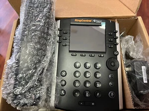 Polycom VVX411 RingCentral VoIP Desktop Business  Phone No AC adapter VVX 411  - Picture 1 of 4