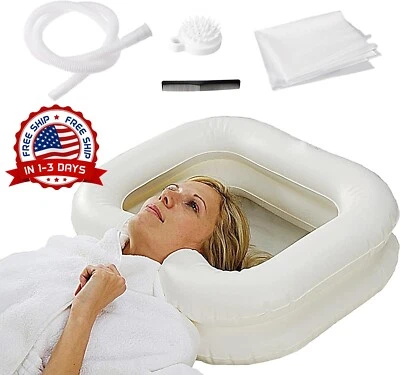 Tazón Portátil de Champú Para Lavado de Cabello Y Cabello Cortes de Cabello NEW - Image 1 of 4