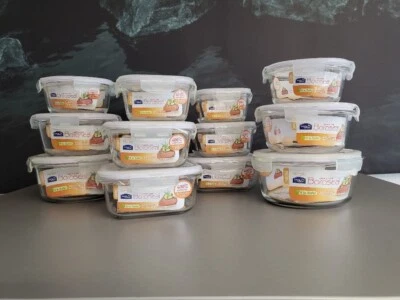 Lock&Lock Glas Serie Boroseal Starterset 1 (12 Stück) Glas-/Aufbewahrungsdosen - Bild 1 von 3