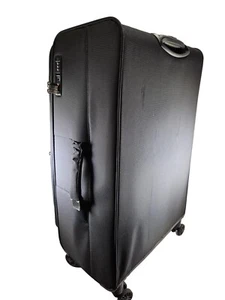 John Lewis Vienna 4Wheel 76cm Lightweight Large Suitcase,Black V. GOOD CONDITION - Picture 1 of 16