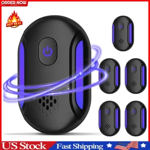 6pcs Electronic Pest Repeller Plug In Ultrasonic and Sonic Reject Bats Mouse Rat - Picture 1 of 24