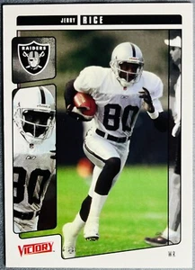 2001 Upper Deck Victory #253 Jerry Rice Raiders - Foto 1 di 2