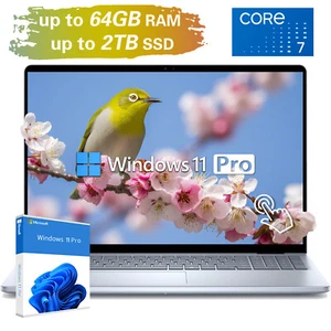 Dell Inspiron 5640 Touch Laptop 16"FHD Intel Core 7-150U UP TO 64GB Win 11 Pro - Picture 1 of 6