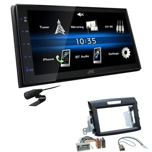 Radio de coche digital JVC 2 DIN Bluetooth USB para Honda CR-V IV Rubbertouch - Imagen 1 de 5